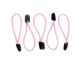 HSP Seats Paracord Zipper Pulls w/ Plastic Grip Pack of 5 Baby Pink